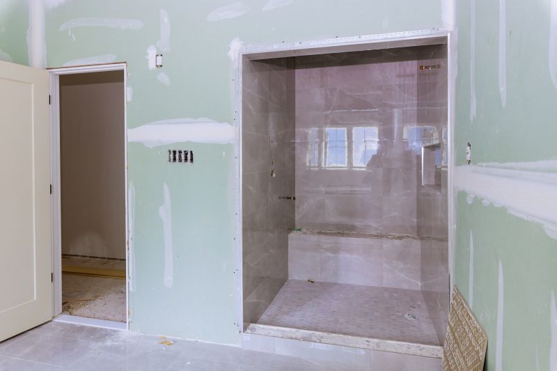 Bathroom with Textured Wall Tiles